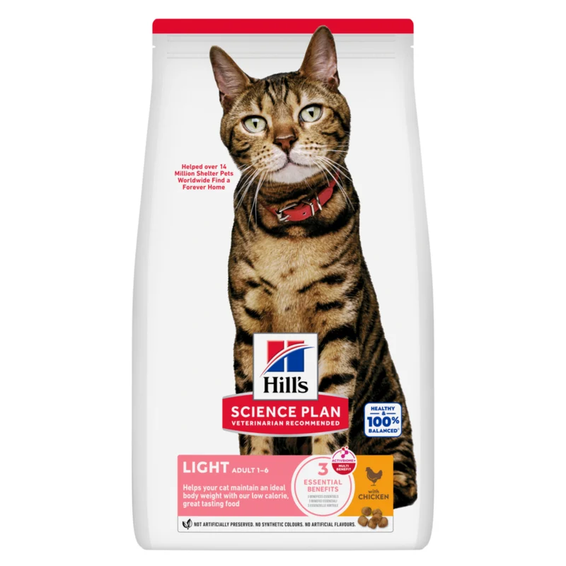 Hill's Science Plan Light Adult au poulet - croquettes chat