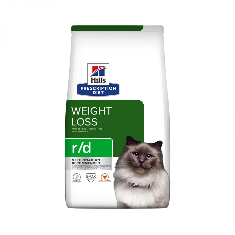 Hill's Prescription Diet r/d Weight Loss au poulet - croquettes chat
