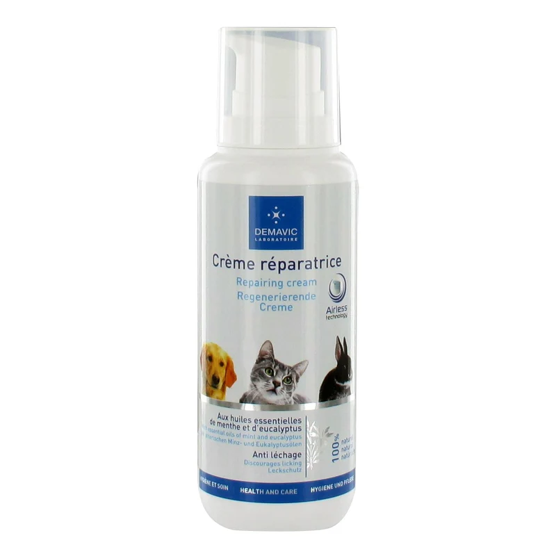 Crème réparatrice pour petites plaies chien, chat, lapin