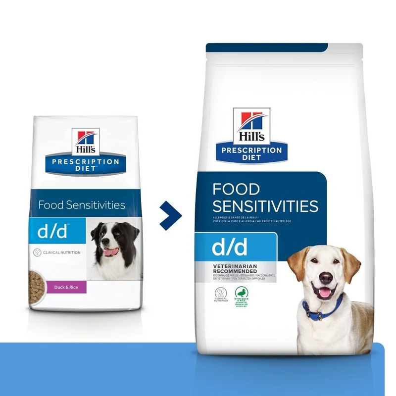 Hill's Prescription Diet d/d Food Sensitivities au canard - croquettes chien