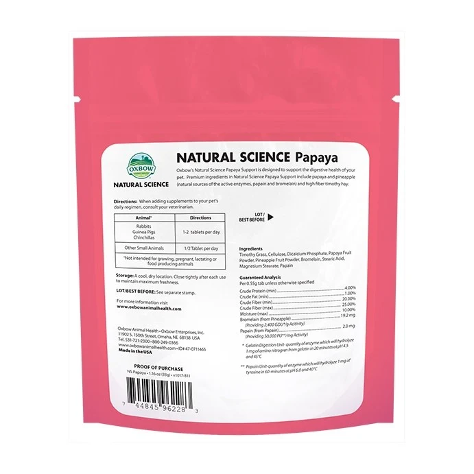 Papaya Fruit Plus - lapin, rongeur