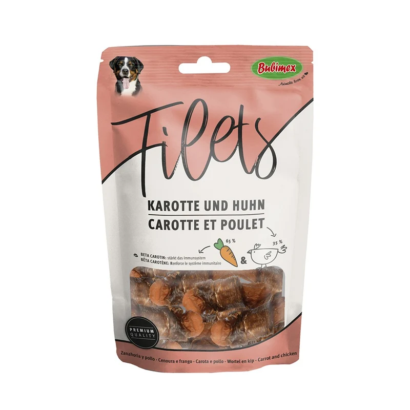 Filets de poulet à la carotte chien