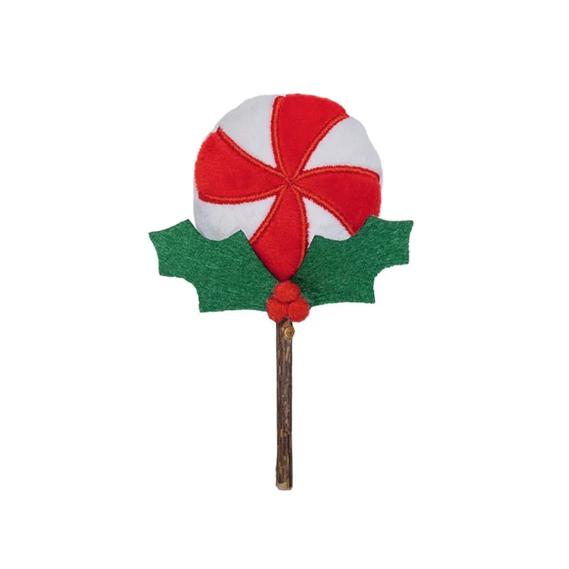Sucette de Noël en matatabi chat