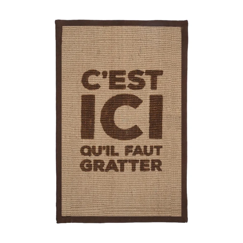 Tapis à griffer Here Rectangle – Marron