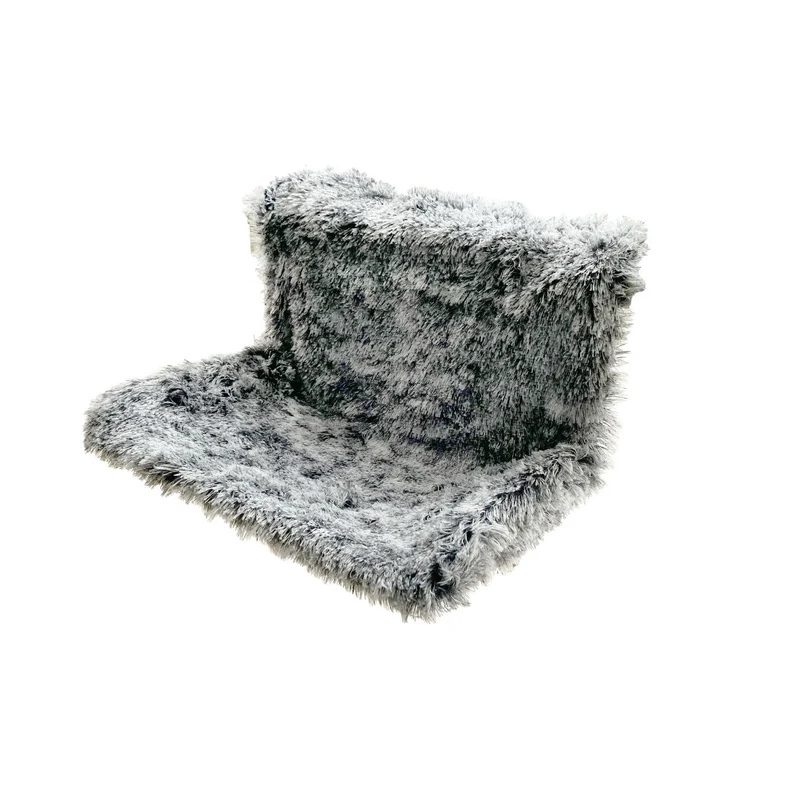 Hamac poilu noir pour radiateur chat