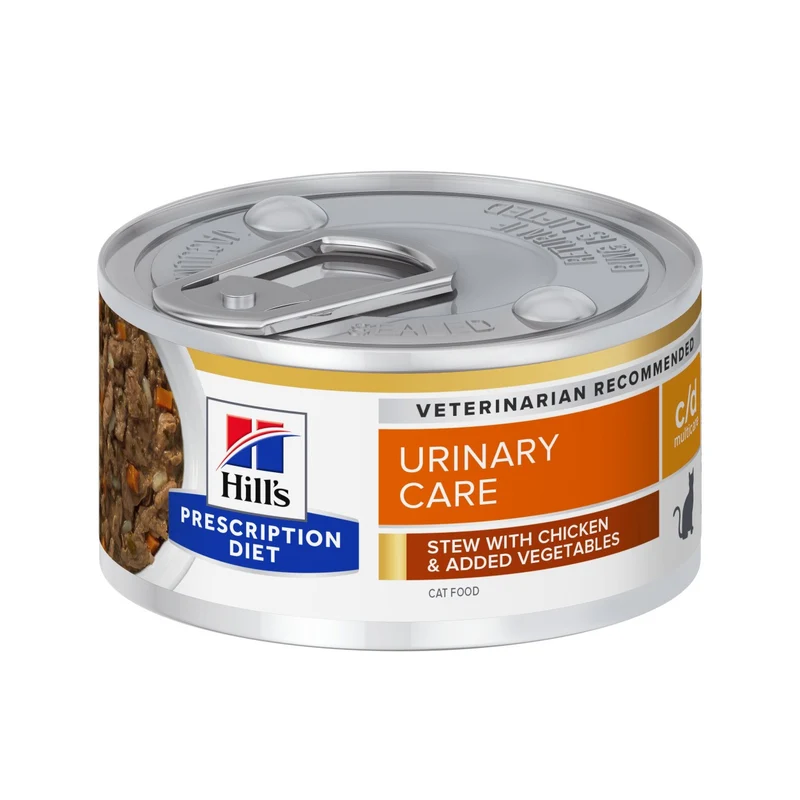 Hill's Prescription Diet c/d Urinary Care Multicare en mijotés au poulet - pâtée chat
