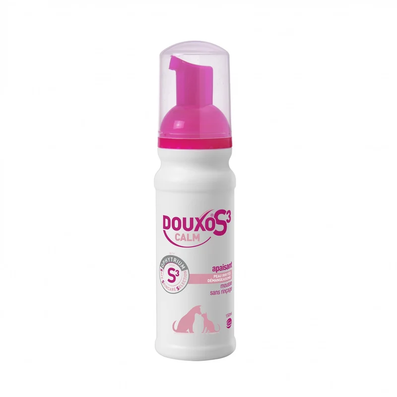 Douxo S3 Calm Mousse sans rinçage peau irritée et démangeaisons chat, chien