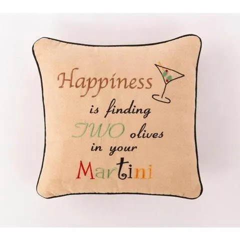 Happiness is...Olives Pillow