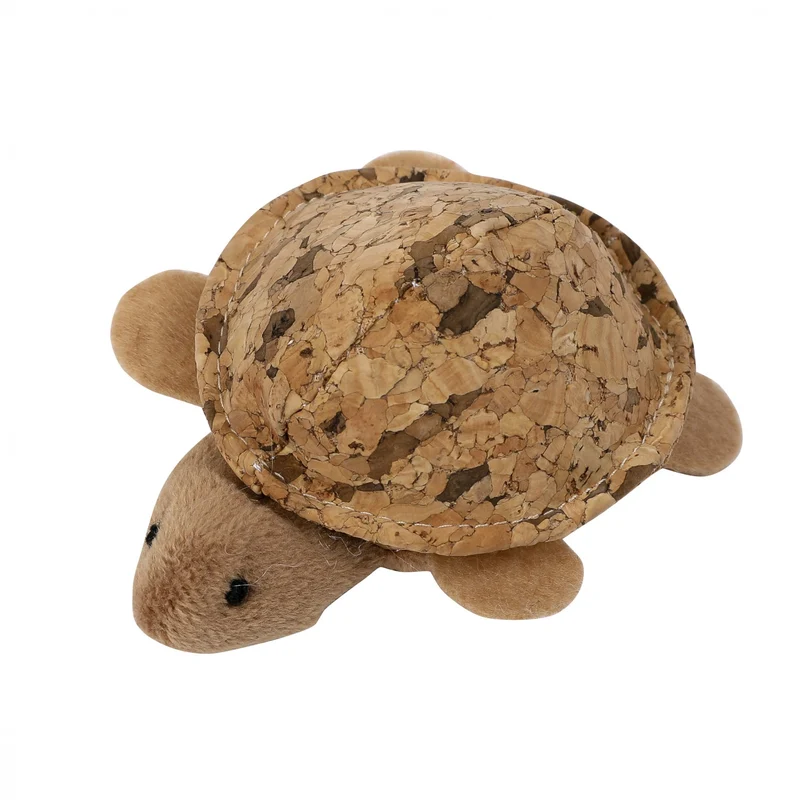 Peluche tortue en liège chat