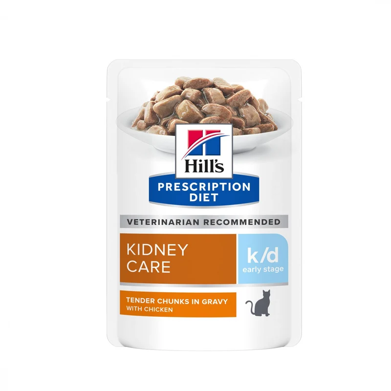 Hill's Prescription Diet k/d Kidney Care Early Stage en sachets au poulet - pâtée chat