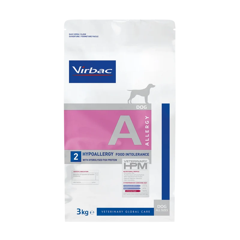 Virbac Veterinary HPM Diététique Hypoallergy Food Intolerance - croquettes chien