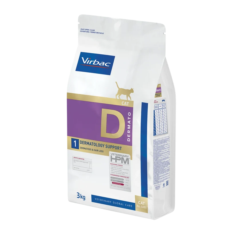 Virbac Veterinary HPM Diététique Dermatology support - croquettes chat