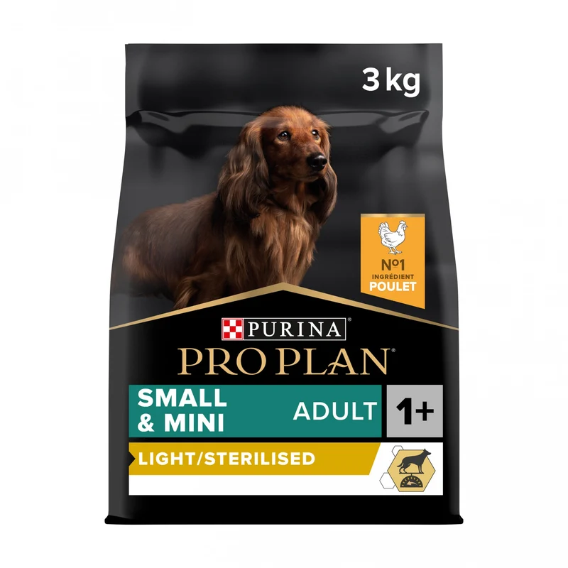 Pro Plan Light/Sterilised Small & Mini Adult au poulet - croquettes chien