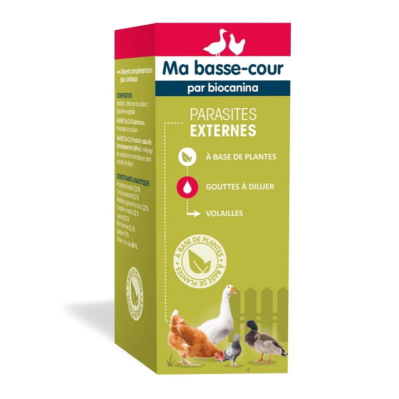 Complément parasites externes volailles