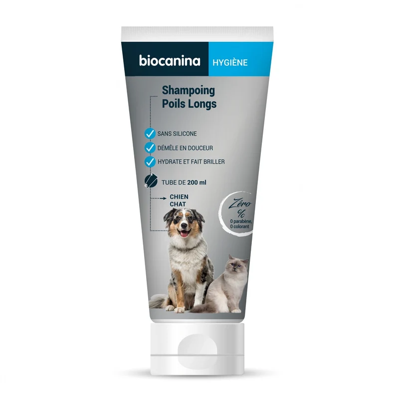 Shampoing Poils Longs chat, chien