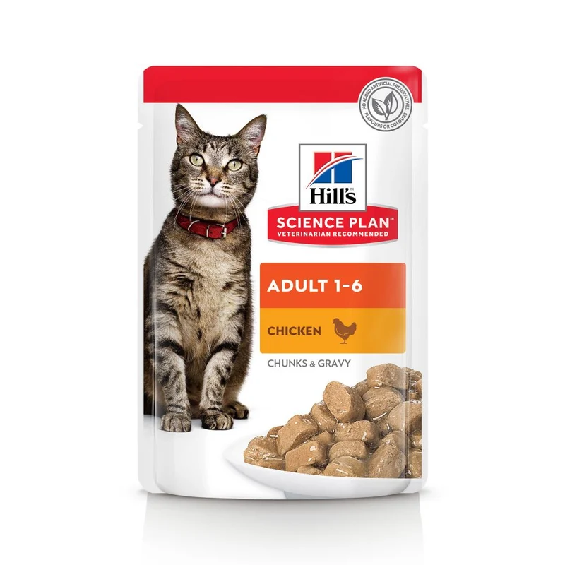 Hill's Science Plan Adult en sachets au poulet & au boeuf - pâtée chat
