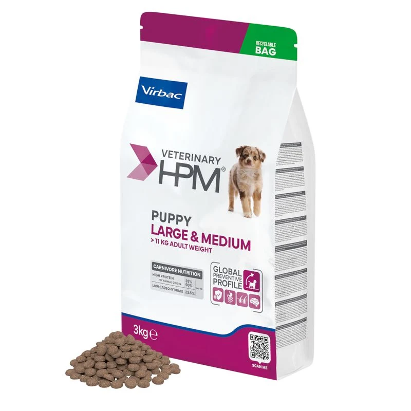 Virbac Veterinary HPM Puppy Large & Medium Dog - croquettes chiot