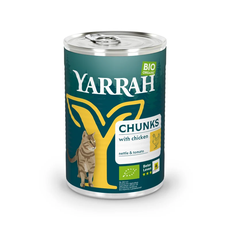Yarrah bouchées bio - pâtée chat