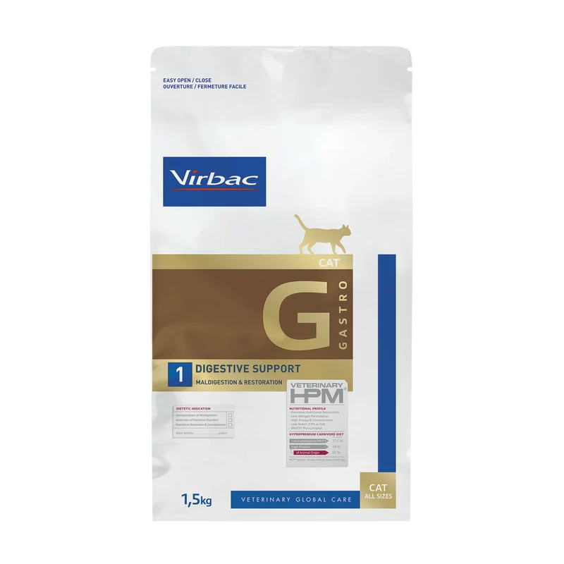 Virbac Veterinary HPM Diététique Gastro Digestive Support - croquettes chat
