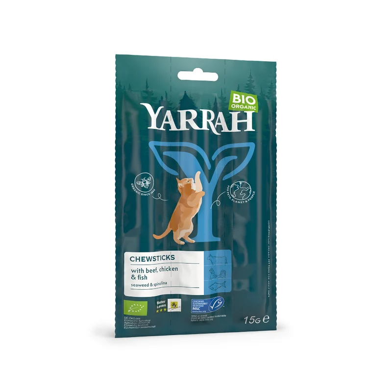 Yarrah sticks à mâcher Bio chat