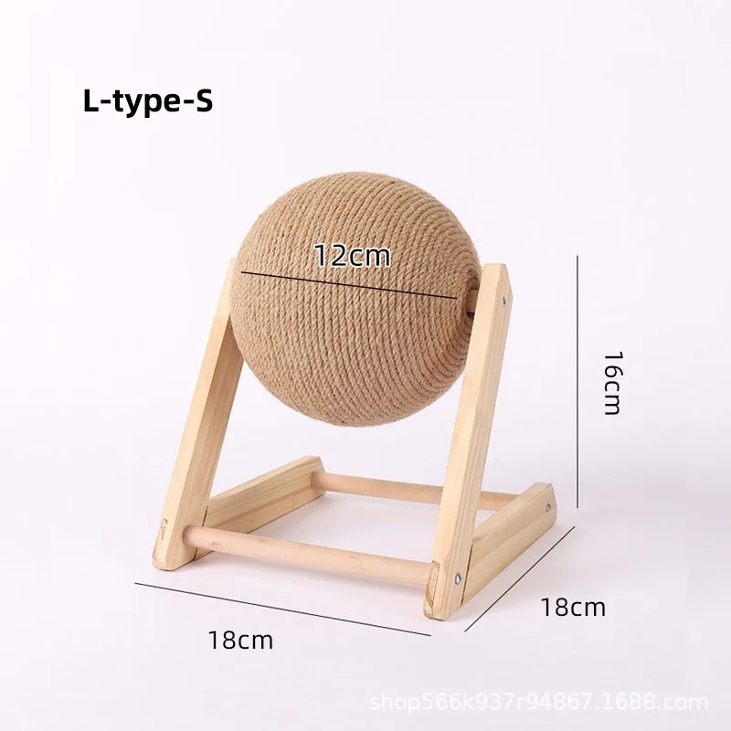 Griffoir en Bois & Corde de Sisal pour Chat