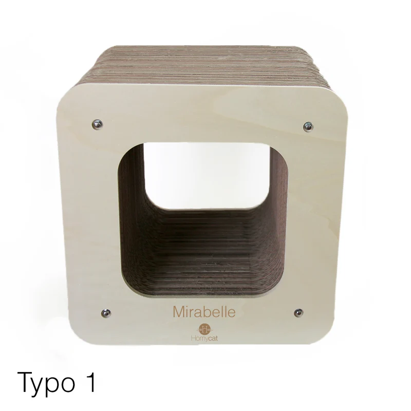 Griffoir cube design - cabane pour chat à personnaliser