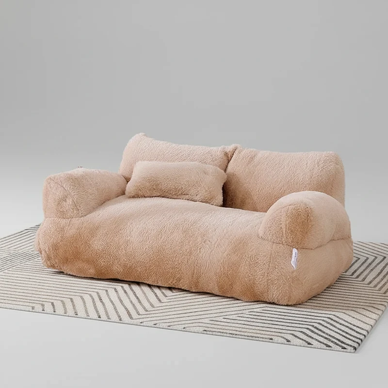 Canapé-Lit pour Chat en Peluche | Coussin Douillet Chien & Chat
