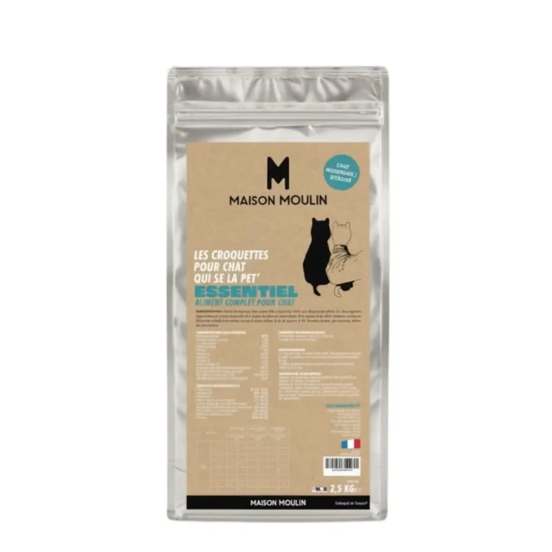 Anti-gaspi Croquettes Essentiel Chat Stérilisé Maison Moulin
