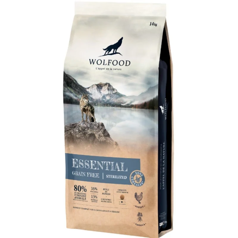 Croquettes Wolfood Essential Grain Free Sterilized