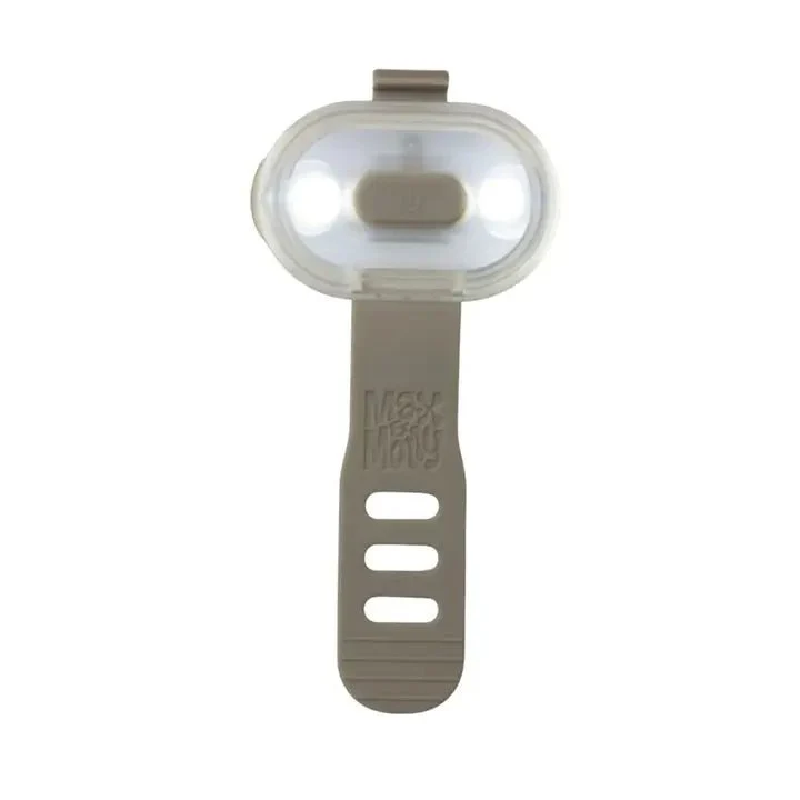 Lumière LED beige pour chien – Sécurité & Haute visibilité