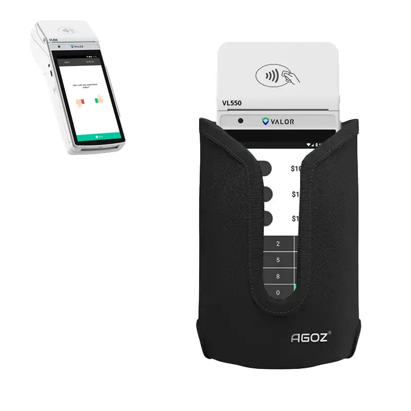 Étui portable Durable Valor pour point de vente avec clip ceinture en métal
