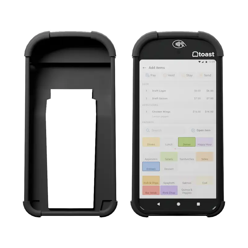 Housse en silicone pour terminal POS portable Toast Go 2