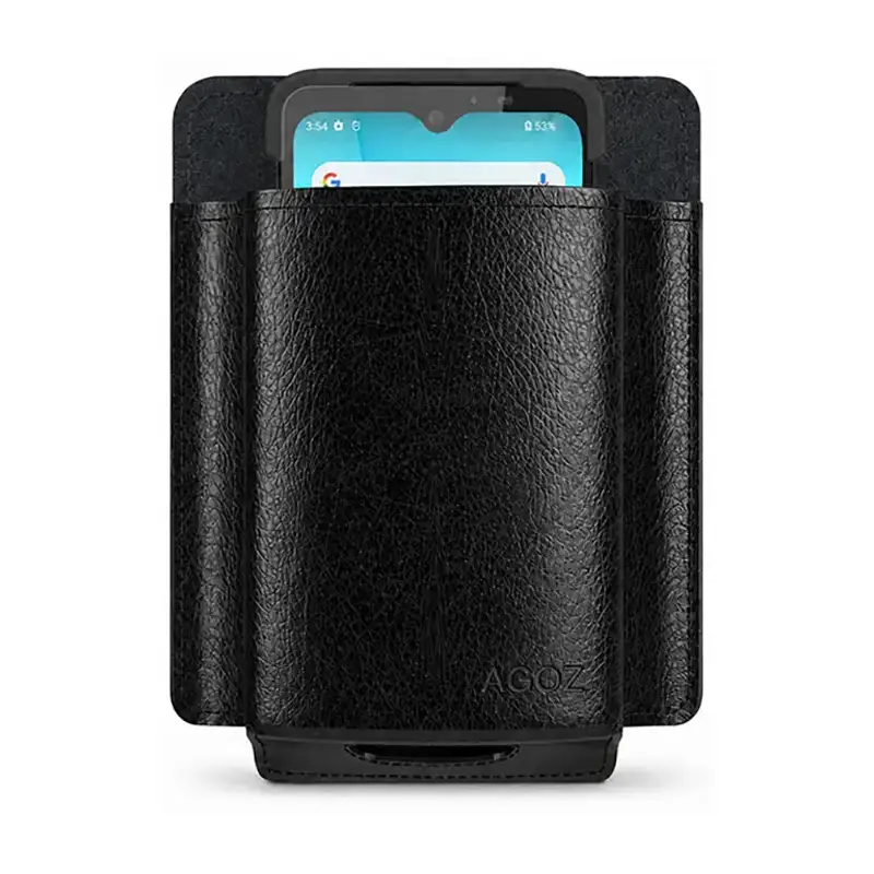 Étui en cuir Unitech pour scanner portable, idéal pour un transport quotidien sur le terrain | Agoz