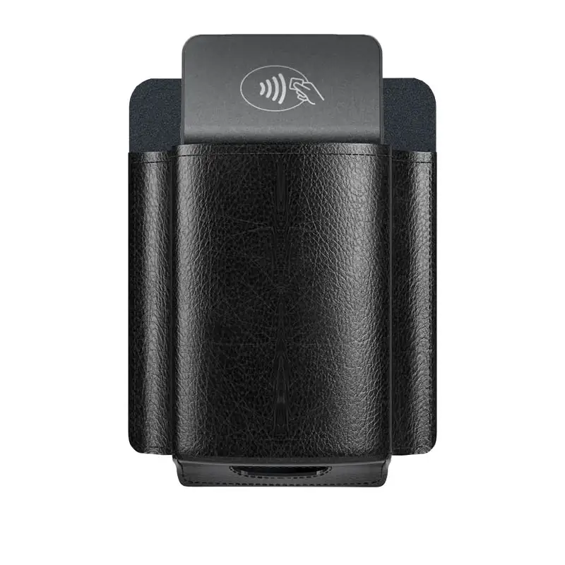 Étui robuste en cuir pour terminal de point de vente mobile avec clip ceinture