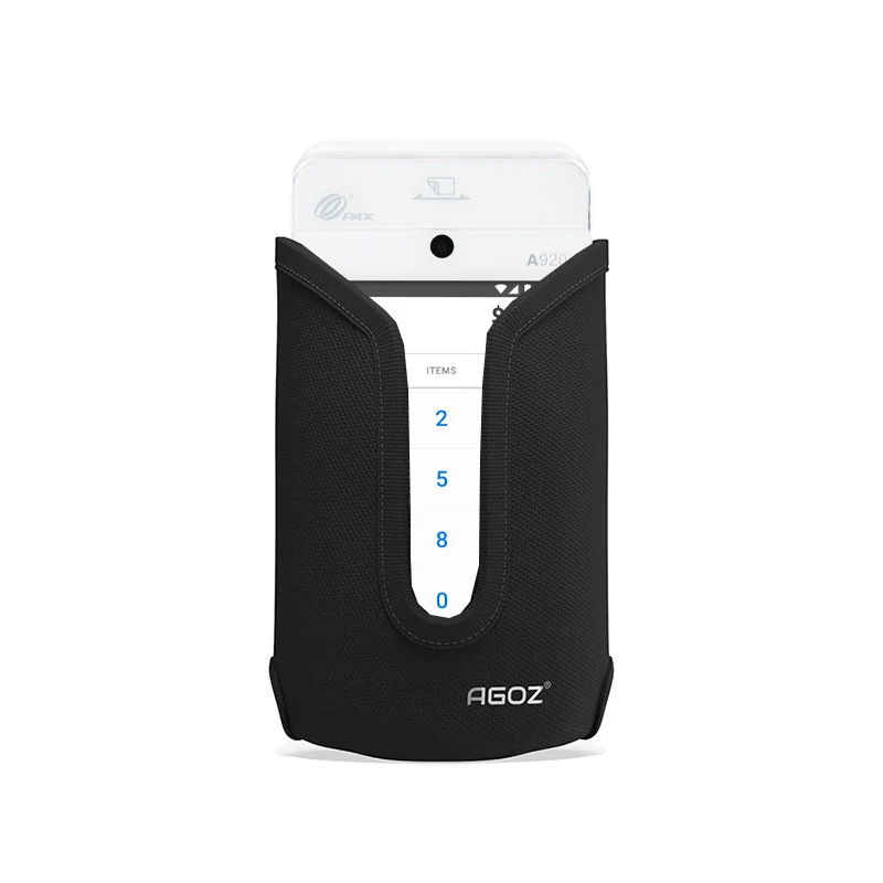 Étui pour terminal de point de vente PAX avec clip ceinture métallique sécurisé | Agoz