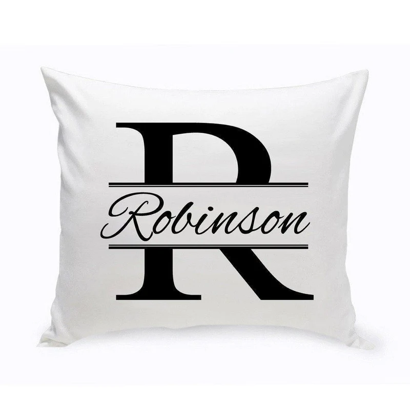 Stamped Design Personalized Throw Pillow