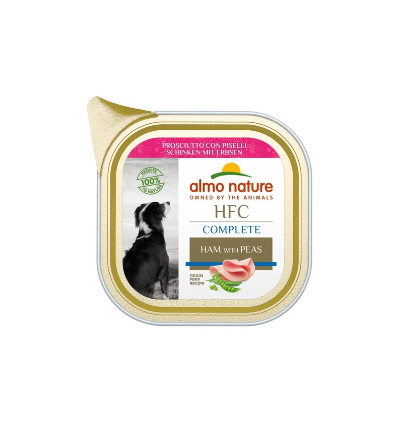 Pâtée chien HFC Complete jambon & petits pois – Almo Nature