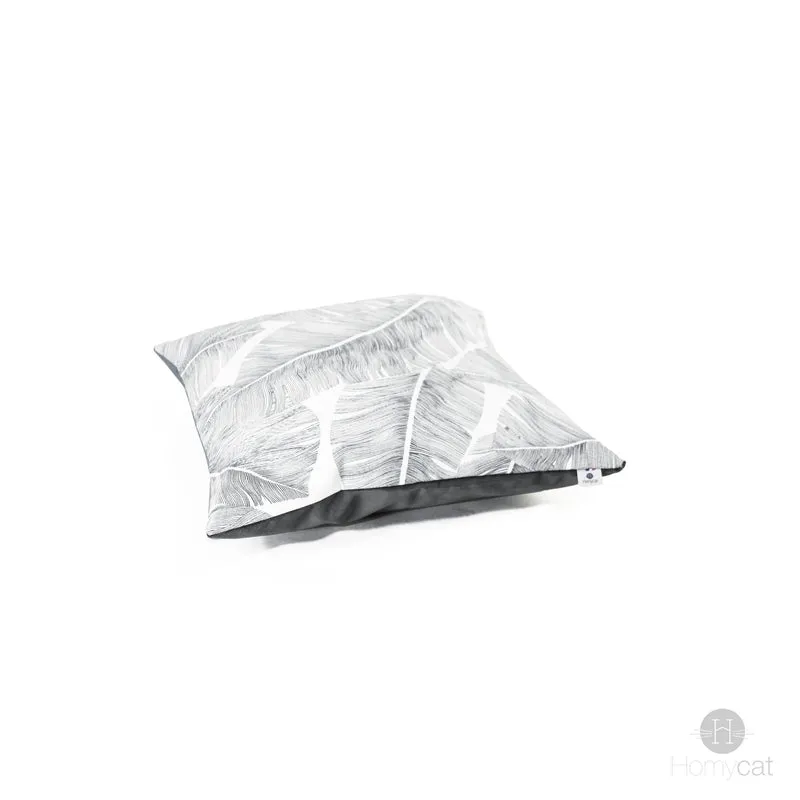 Coussin S 45x45 Plume Gris pour Panier chat ou Déco