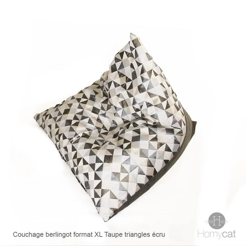 Berlingot Triangles écrus - Beau dodo déco pour chats