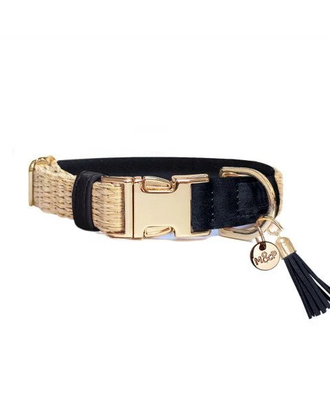 Collier réglable Selena paille marine Milk & Pepper — Naturel & chic