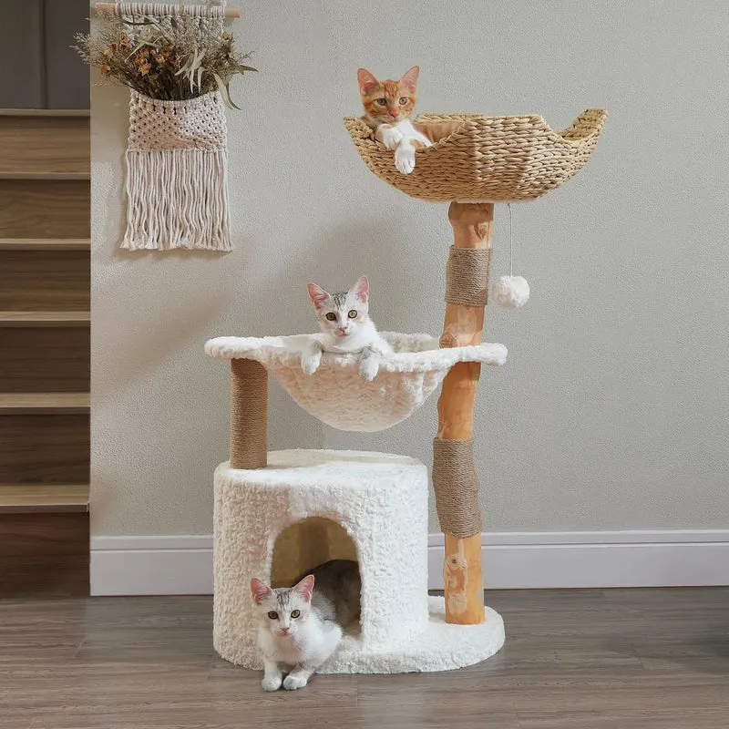 Arbre à chat en bois | NaturePalace™