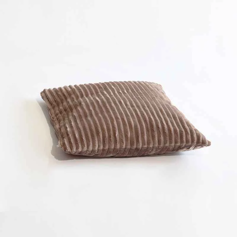 HOUSSES SEULES - Velours Taupe ou Ecru- Modèles Berlingot Coussin Cube