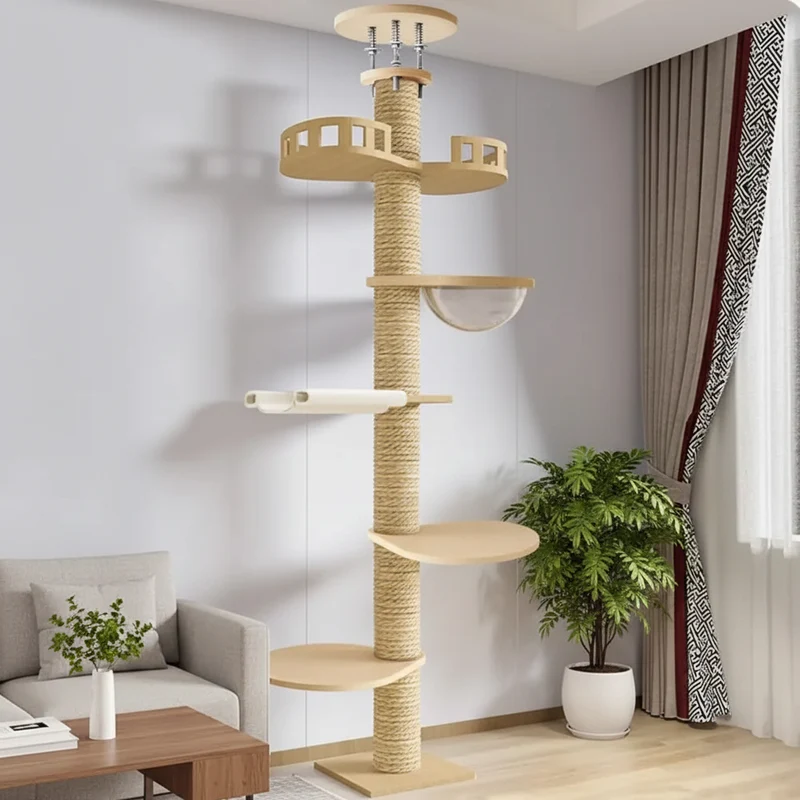 Arbre à Chat Design XXL en bois - TREE HOUSE 5