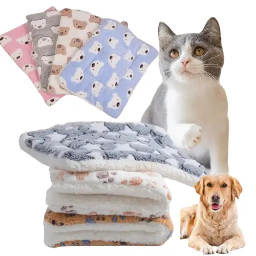 Couverture Flanelle Chien Chat - Douce et Chaude