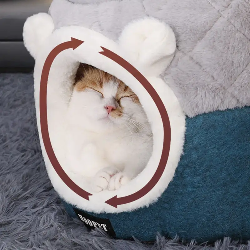 Panier Chat Douillet - Housse Lavable en Machine