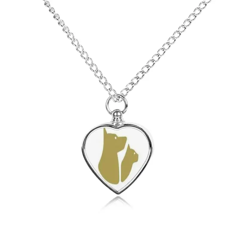 Pendentif Souvenir Chien - Acier Inoxydable