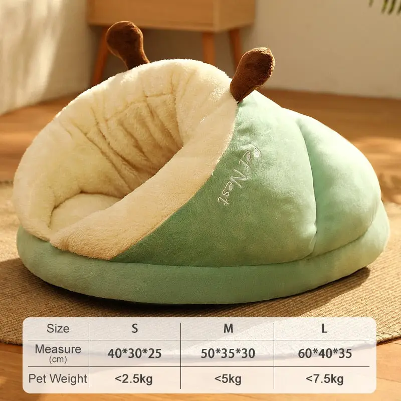 Niche pour Chat Intérieur - Douillette en Peluche