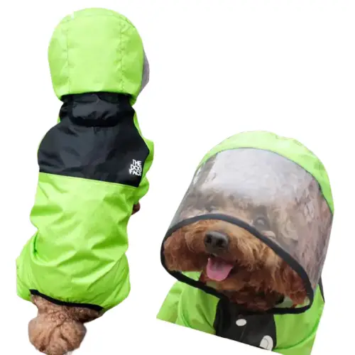 Capuche Pluie Chien - Visière Transparente Vision Dégagée