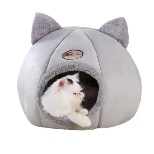 Maison pour Chat - Dôme Douillet avec Oreilles