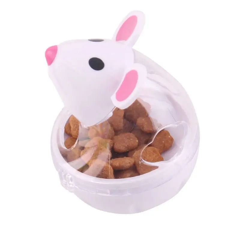 Balle Distributrice Croquettes Chat - Souris avec Grelot